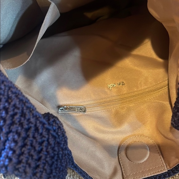 The Sak Navy Blue Crochet Shoulder Bag - Picture 3 of 6